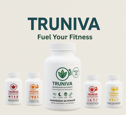 TRUNIVA Magnesium Glycinate – 60 Vegan Capsules for Muscle & Sleep Support